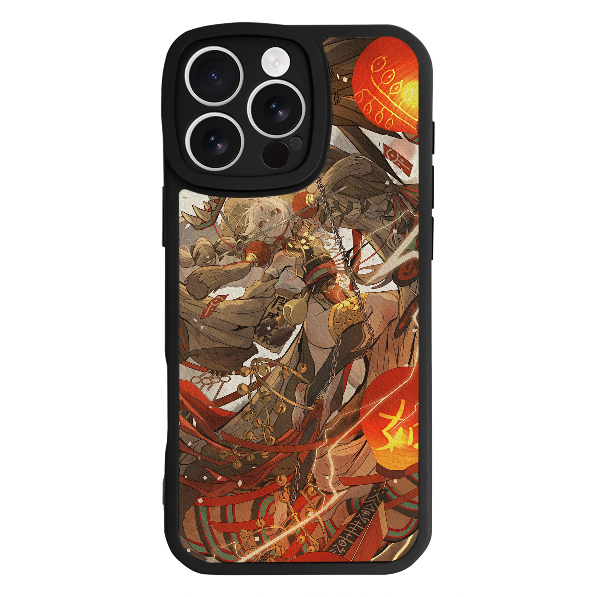 （画像用） 刀剣乱舞 Touken Ranbu 【iPhone 16シリーズ対応】シリコンスマホケース（レザー調） 材質：シリコン